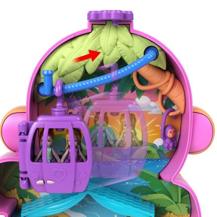 Polly Pocket - Mommy Monkey and Baby - 2 Mini-Figures Set HWP04