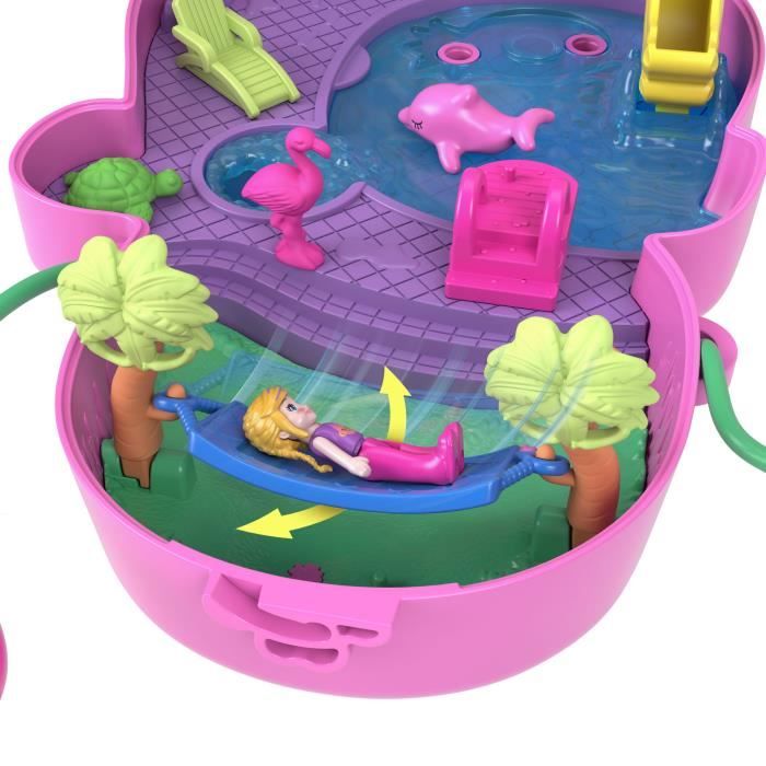 Polly Pocket - Mommy Monkey and Baby - 2 Mini-Figures Set HWP04