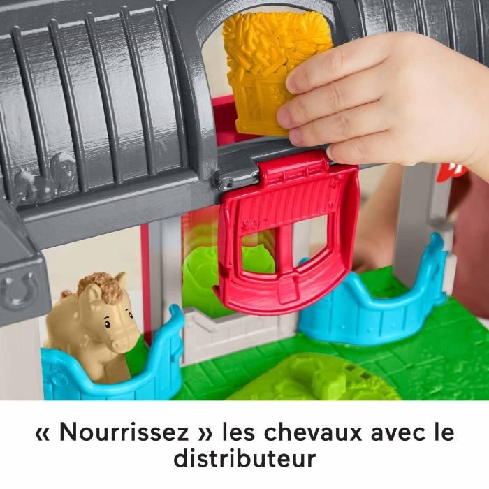 FISHER-PRICE Little People - Happy Horses Stable with 6 elements - Fisher-Price - HWR84