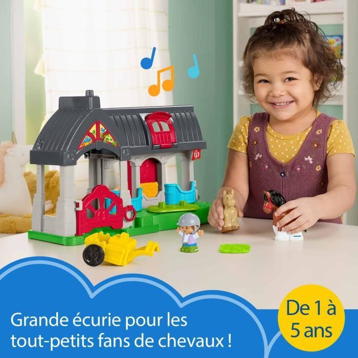 FISHER-PRICE Little People - Happy Horses Stable with 6 elements - Fisher-Price - HWR84