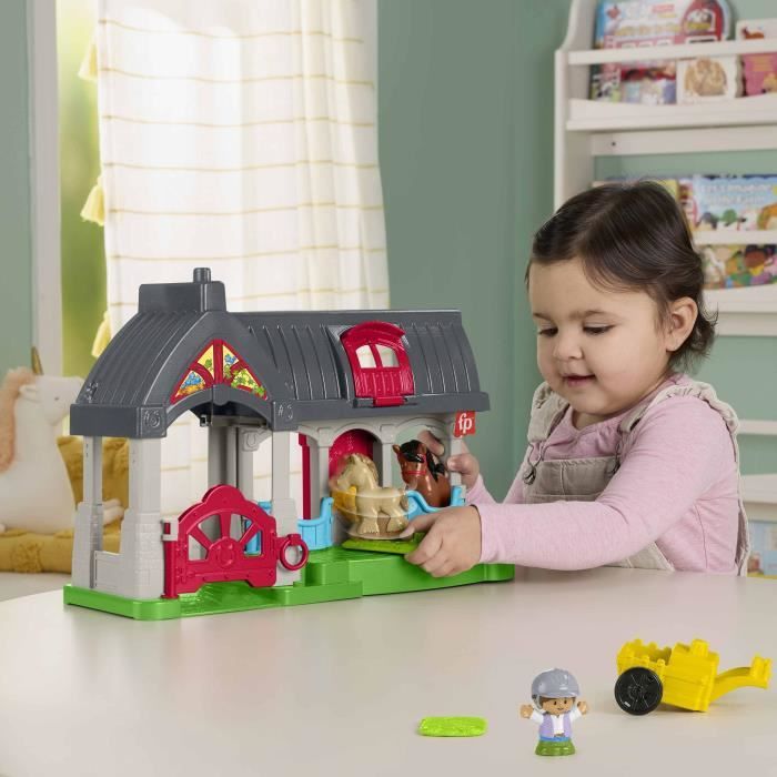FISHER-PRICE Little People - Happy Horses Stable with 6 elements - Fisher-Price - HWR84