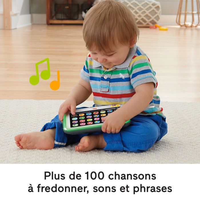 Fisher-Price-My Laugh and Learn Tablet-Musical tablet in French HXB67