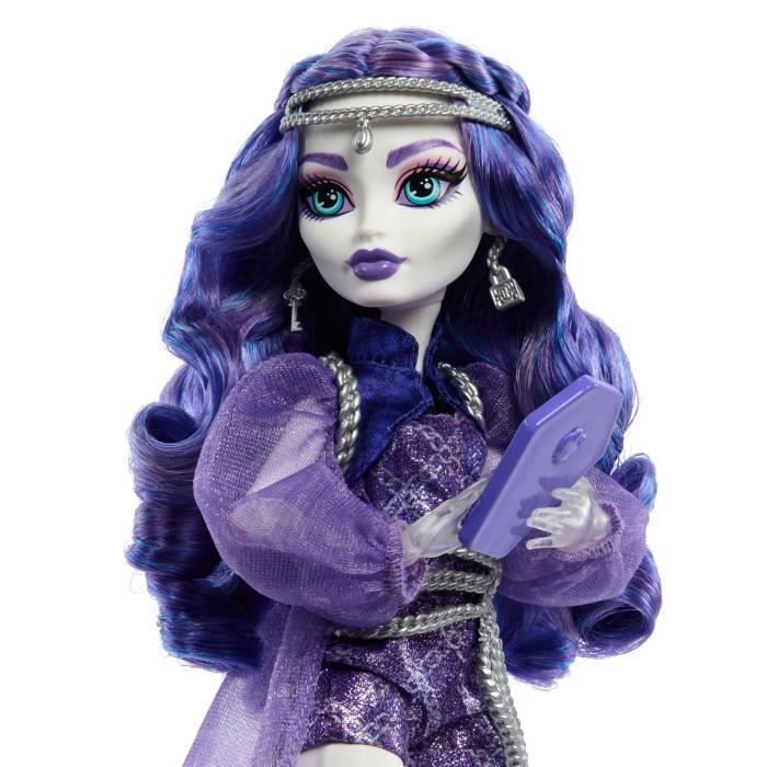 Monster High-Spectra Vondergeist-Doll, Rhuen Ferret and Accessories HXH77