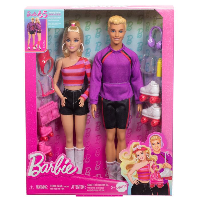 Barbie-Fashionistas-Dolls and accessories set roller skates HXK90