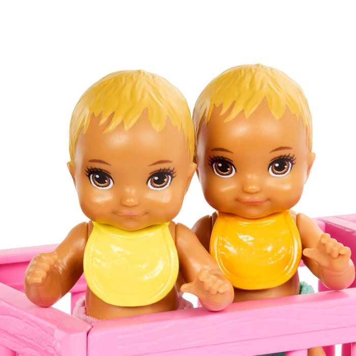 Barbie-The Twins' Room-Skipper Playset, Babies and Accessories HXM99