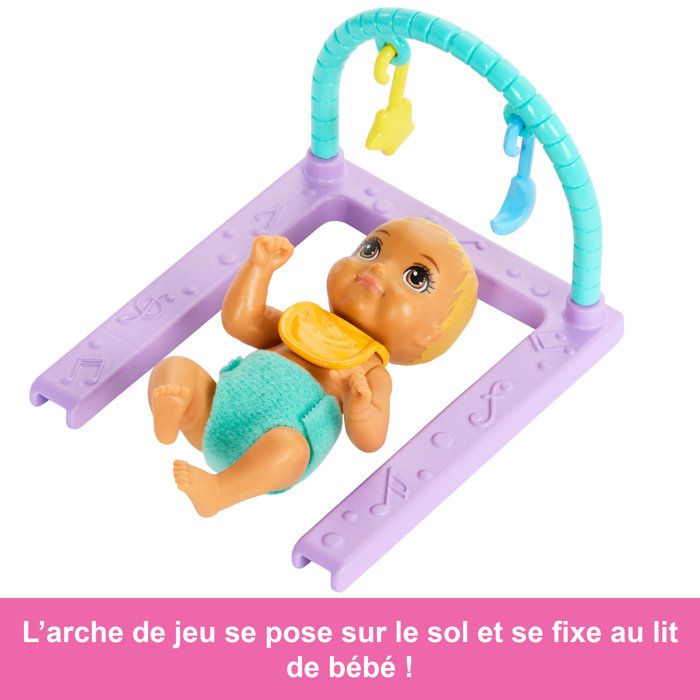 Barbie-The Twins' Room-Skipper Playset, Babies and Accessories HXM99