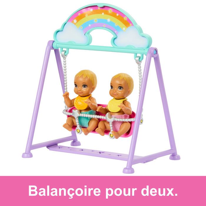 Barbie-The Twins' Room-Skipper Playset, Babies and Accessories HXM99