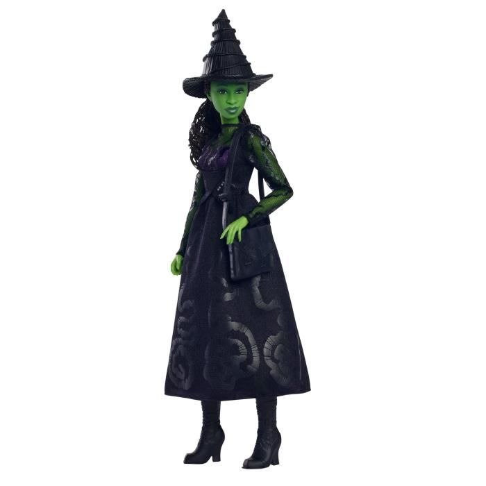 Mattel-Wicked-Elphaba Doll with Removable Accessories and Clothing - Wicked - HXT62