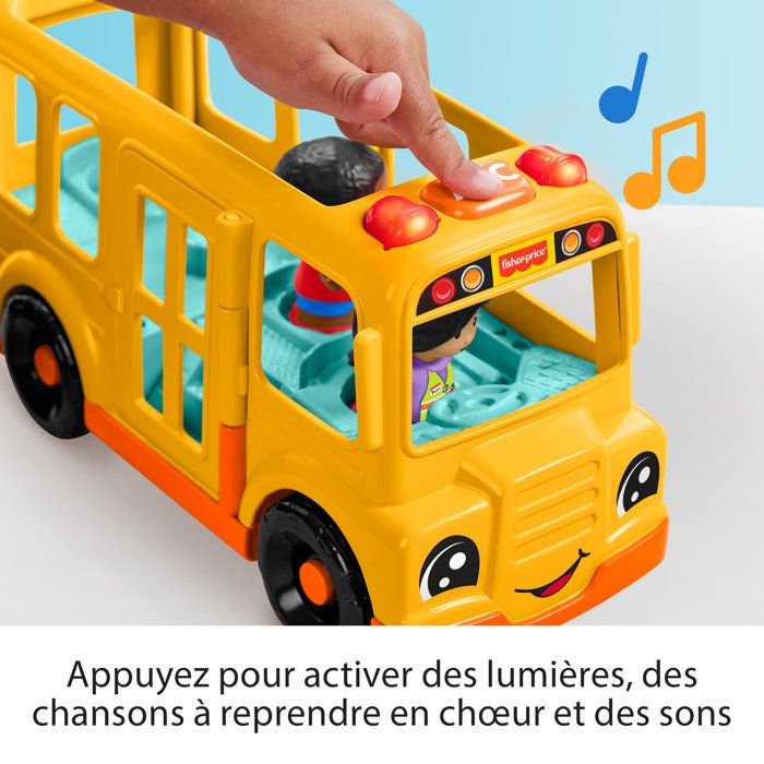 Fisher-Price Little People-The School Bus-Musical Push-Along Vehicle HYT03