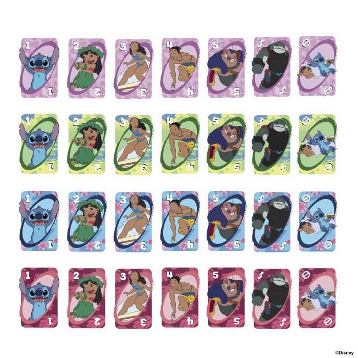 Mattel Games - Disney UNO Lilo and Stitch - Card Game for Kids and Family JCC10