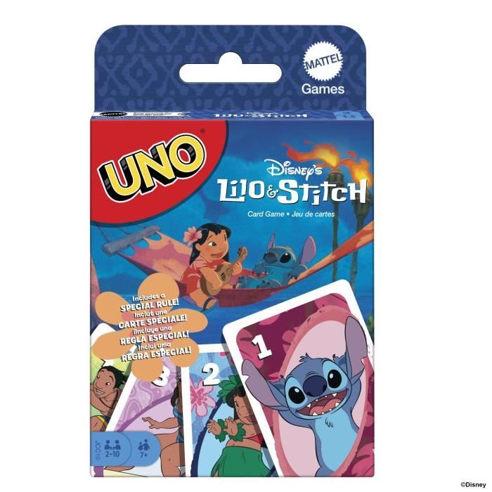 Mattel Games - Disney UNO Lilo and Stitch - Card Game for Kids and Family JCC10