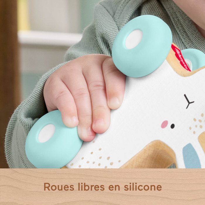 WOODEN PUSH-AROUND RABBIT
