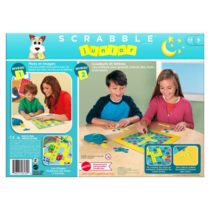SCRABBLE - Scrabble Junior - Board Game - Help with learning to read and compose words