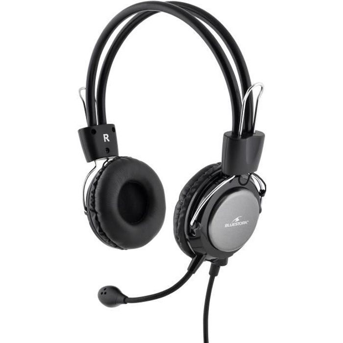 BLUESTORK MC201 Multifunctional Headset - Windows, MAC, Smartphone, Tablet compatible for versatile use