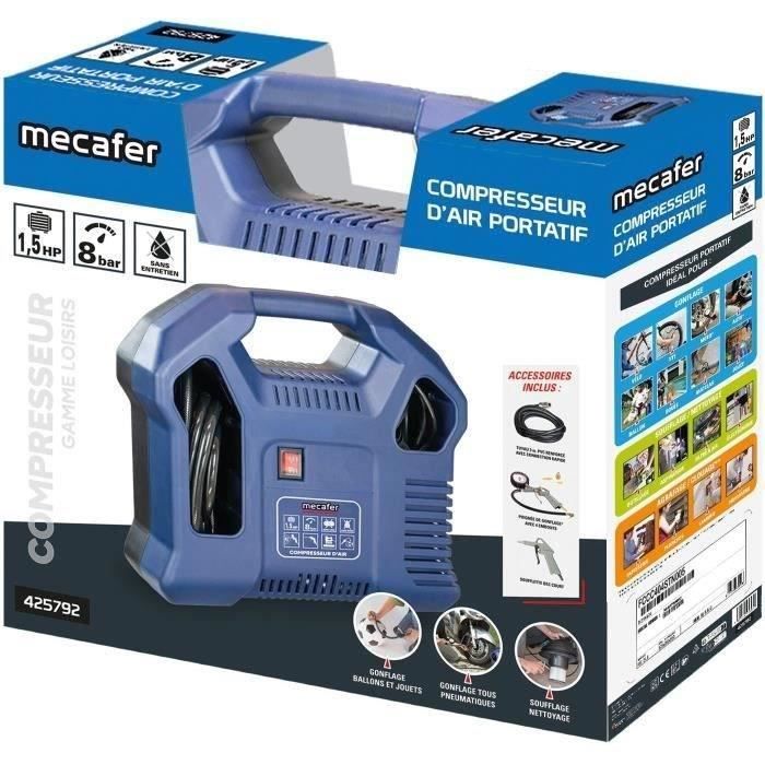 Compressor without tank - MECAFER - 425792 - Blue - 1.5 HP - 8 bars