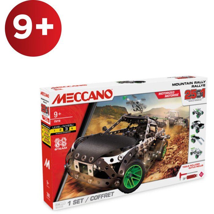 MECCANO - Building Set - Metal - 390 pieces - Ages 10+ - 25 models