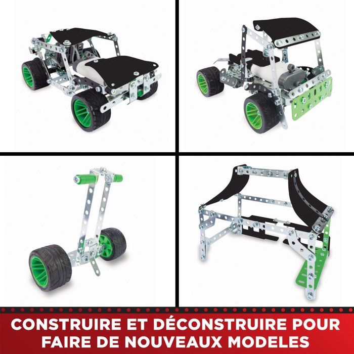 MECCANO - Building Set - Metal - 390 pieces - Ages 10+ - 25 models