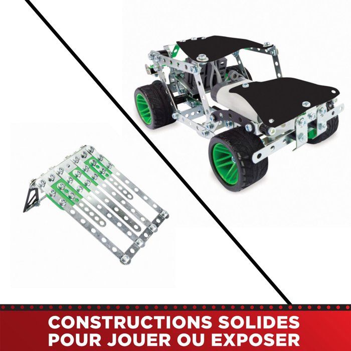 MECCANO - Building Set - Metal - 390 pieces - Ages 10+ - 25 models