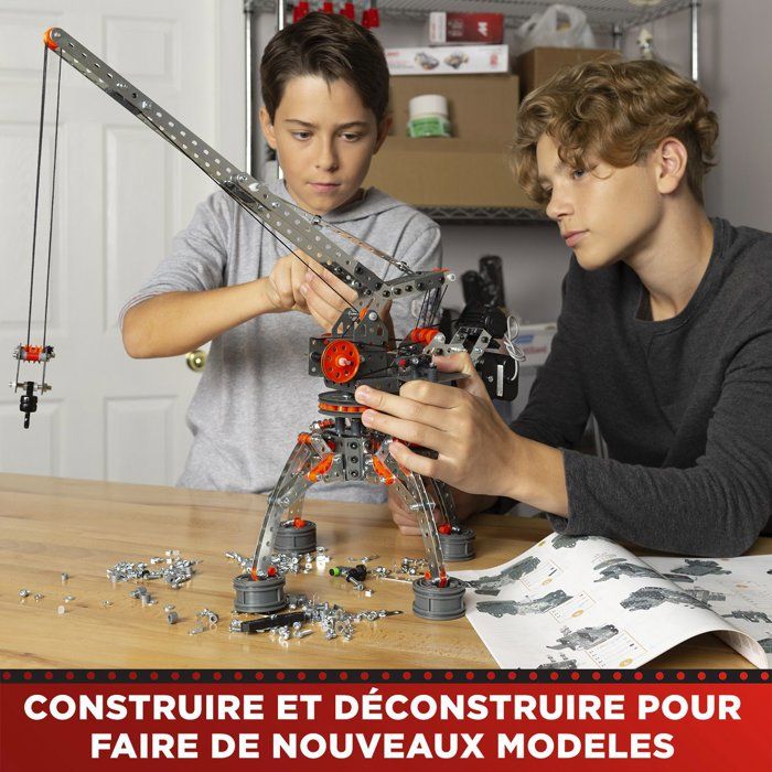 MECCANO - Construction Set - Metal - 638 pieces - Ages 10+ - 25 models + carrying case