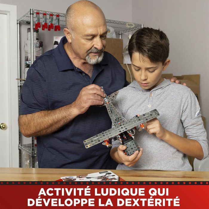 MECCANO - Construction Set - Metal - 638 pieces - Ages 10+ - 25 models + carrying case