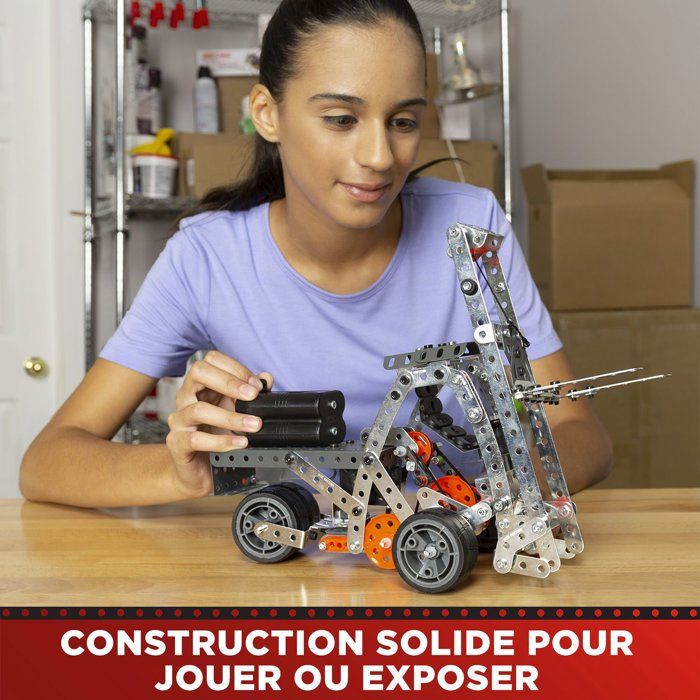 MECCANO - Construction Set - Metal - 638 pieces - Ages 10+ - 25 models + carrying case