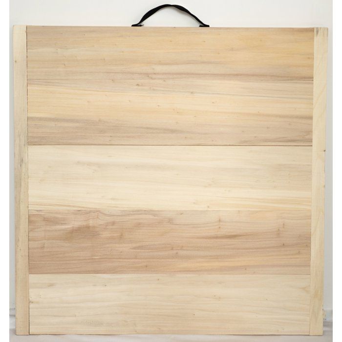 MECABOIS Complete Puck Game - 12 flat throwing and wooden board (Breton Game)