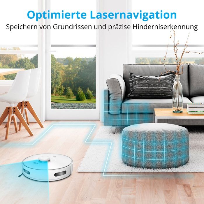 MEDION MD11782 X10 SW robot vacuum cleaner - 120 min - 2700 Pa - 400 ml - White