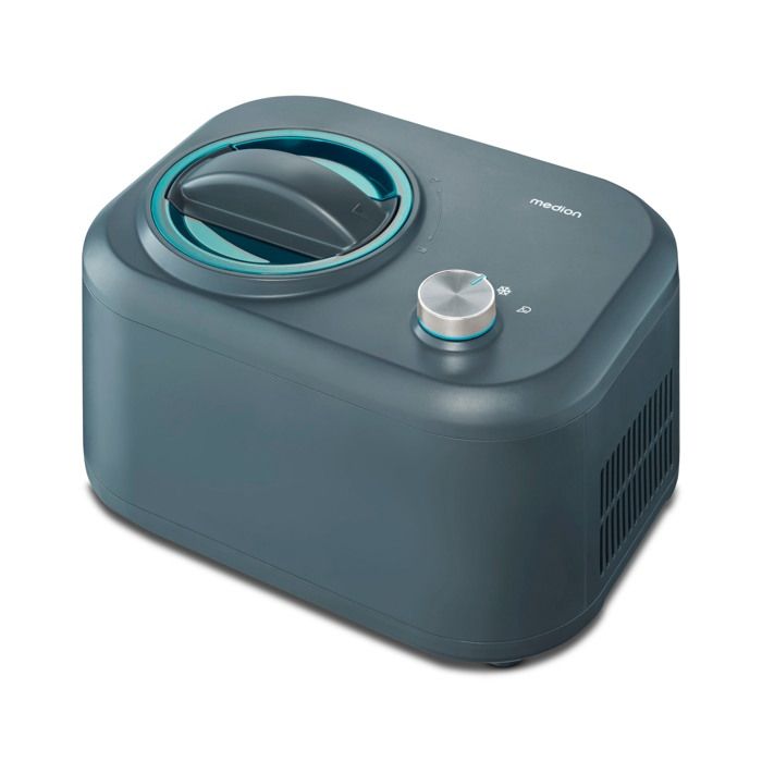 MEDION Ice cream machine with compressor (suitable for preparing ice cream, frozen yoghurt & sorbets, 1 litre, 100