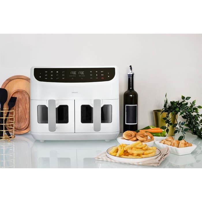 Hot Air Fryer - MEDION - P20 XXL Twin - 2600 W - 2 baskets - 9 programs - White
