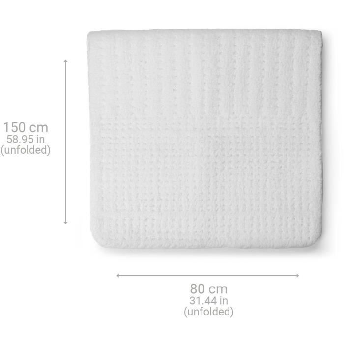 Extra soft heated fleece mattress topper - MEDISANA - HU 672 - Bed warmer - 4 settings - 3 timers - Washable