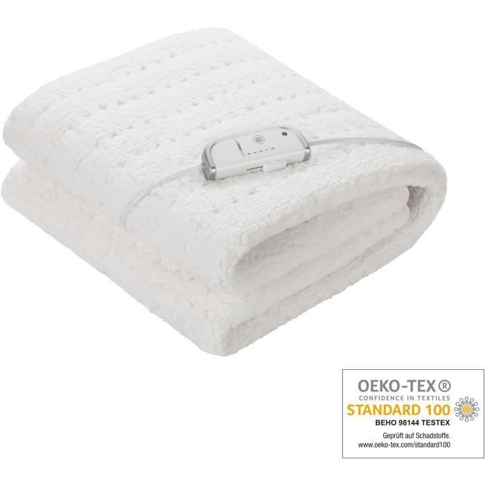 Extra soft heated fleece mattress topper - MEDISANA - HU 672 - Bed warmer - 4 settings - 3 timers - Washable
