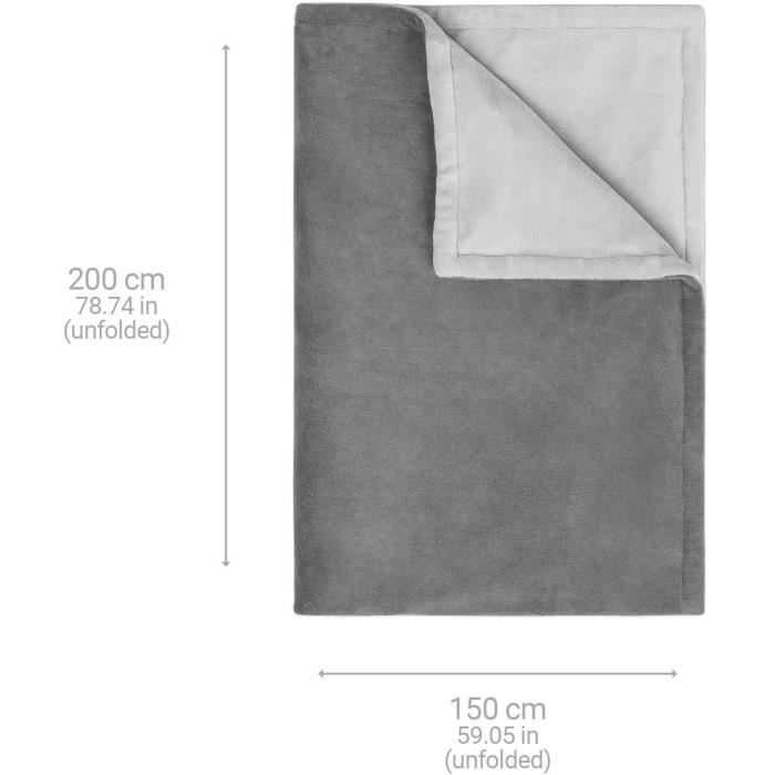 Medisana XXL heating blanket HB 675 2x1.5 m Grey
