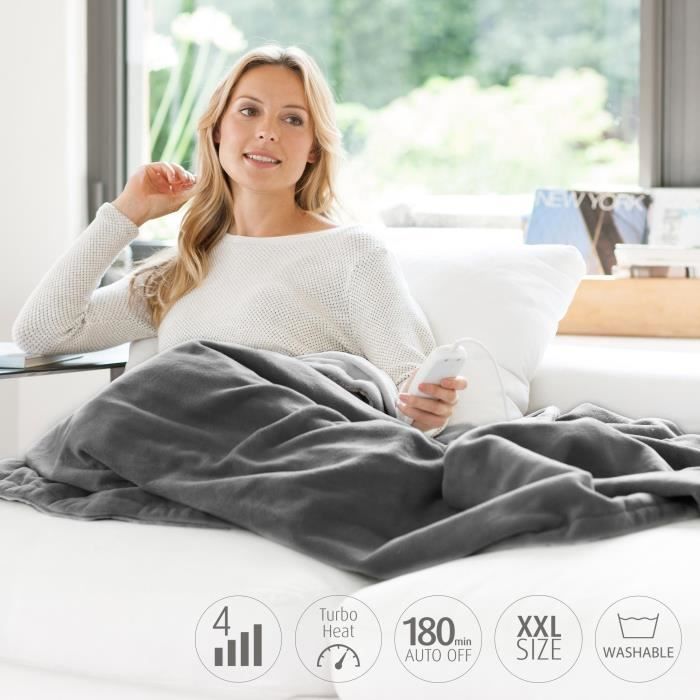 Medisana XXL heating blanket HB 675 2x1.5 m Grey