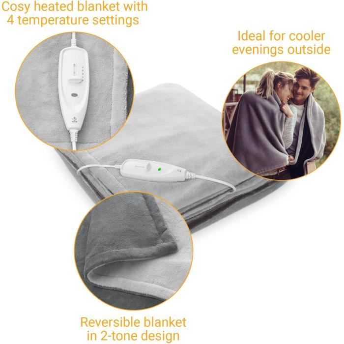 Medisana XXL heating blanket HB 675 2x1.5 m Grey