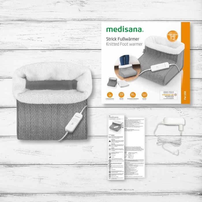 Foot warmer - MEDISANA - FW 150 - 6 temperature levels - Timer - Washable - Warms and relieves