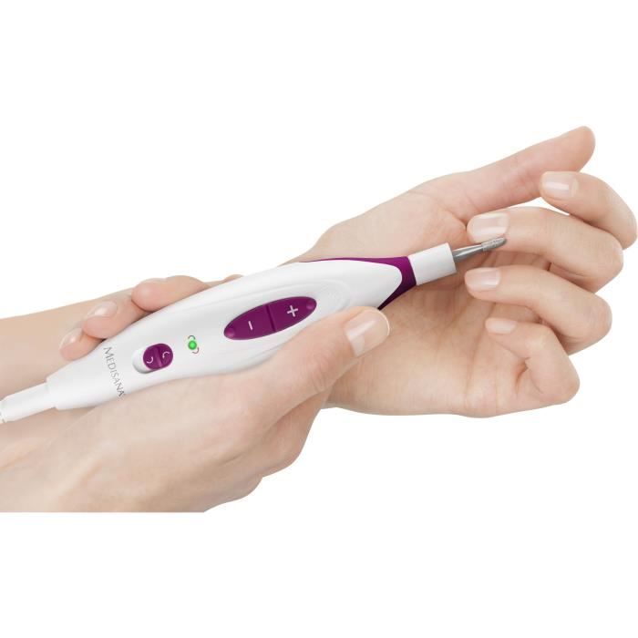 MEDISANA - Manicure and pedicure machine - 85153 - 7 accessories - Storage pouch - Network adapter