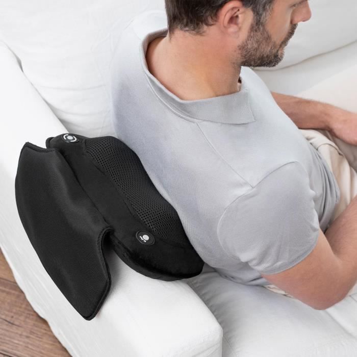 MEDISANA MC 850 - Shiatsu Massage Cushion shoulders, back, legs and neck - 2 speeds - Heat function - Flexible padding
