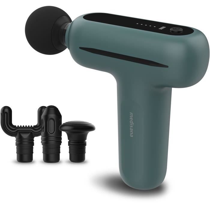 Massage gun - MEDISANA MG 200 - 5 percussion levels - 5 V - 50 dB - Grey / Green