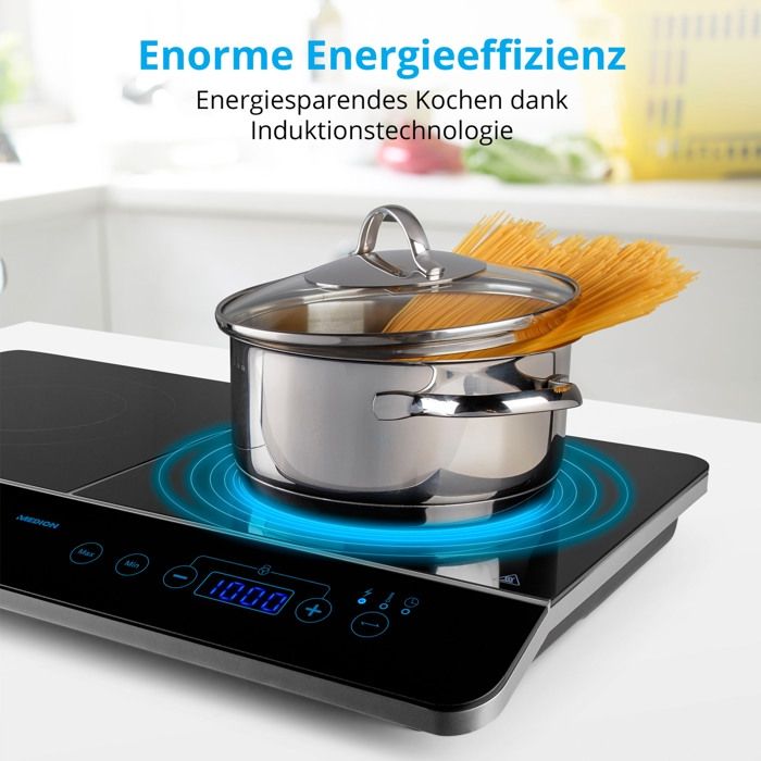 Tabletop induction hob - MEDION - MD 15324 - 2 burners - L 60.3 x D 35.5 cm