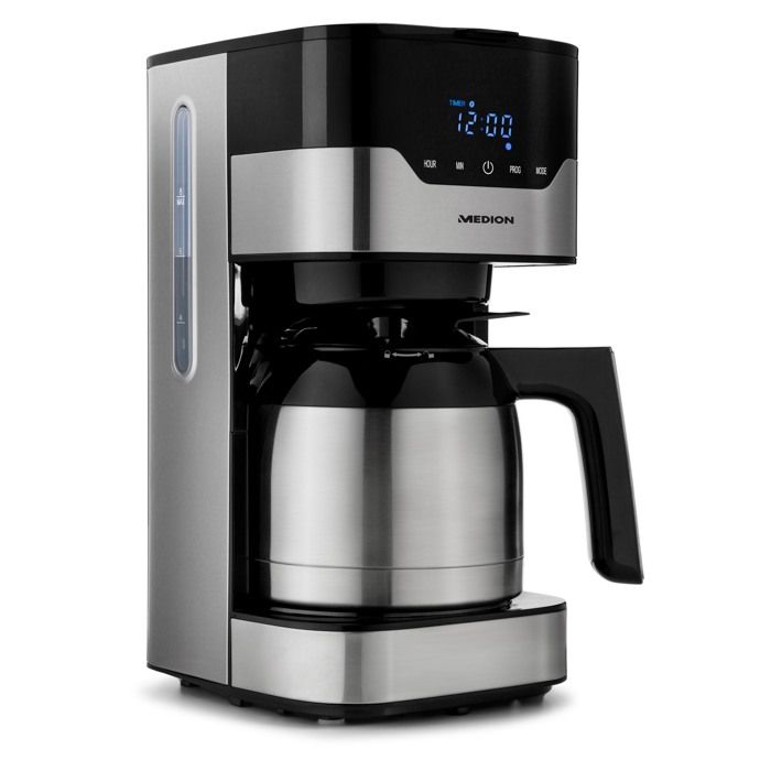 Programmable filter coffee maker with carafe - MEDION - MD 18458 - isothermal - 900W - 1.2 L