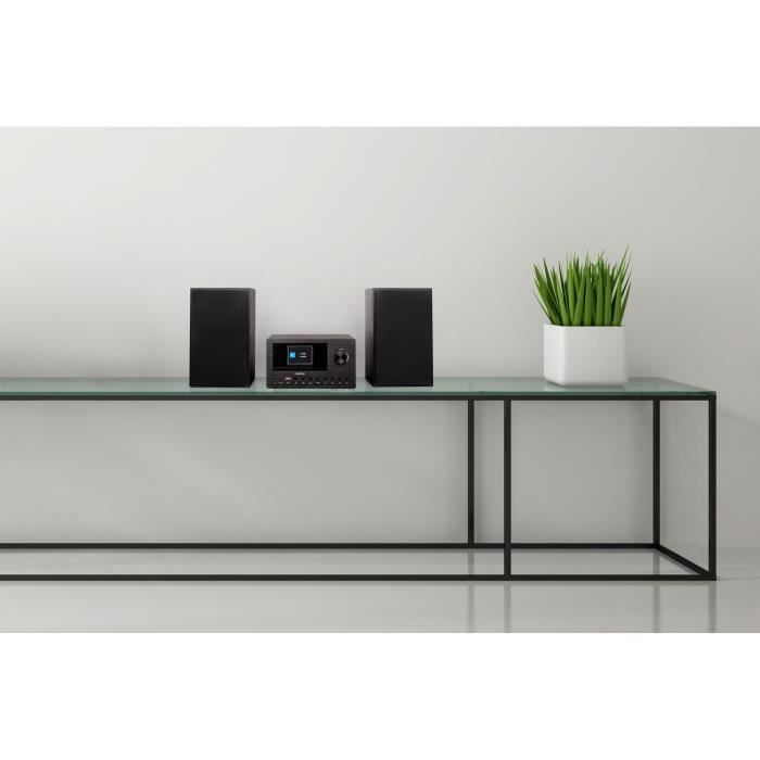 Mini Hi-Fi System - MEDION - DAB/FM Internet Radio - CD Player - 2x150W - Black