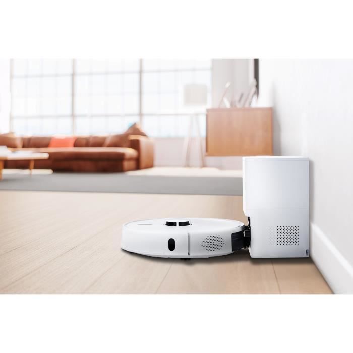 MEDION X41 SW+ - Robot Vacuum Cleaner with Emptying Station - 200 min - Powerful 8000 Pa Suction - Laser Navigation