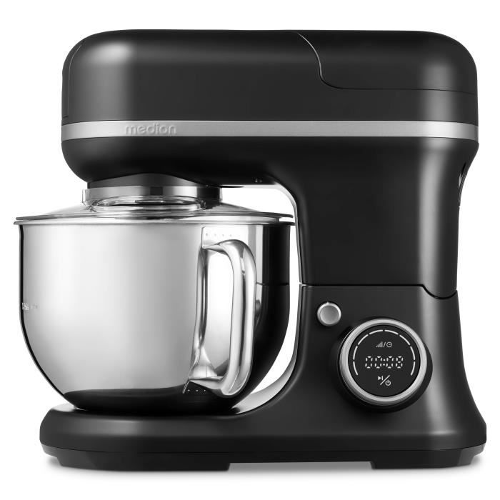 3-in-1 Food Processor - MEDION - MD18430 - 1200 W - 5 L - 8 Speeds - Chopper Function - Black