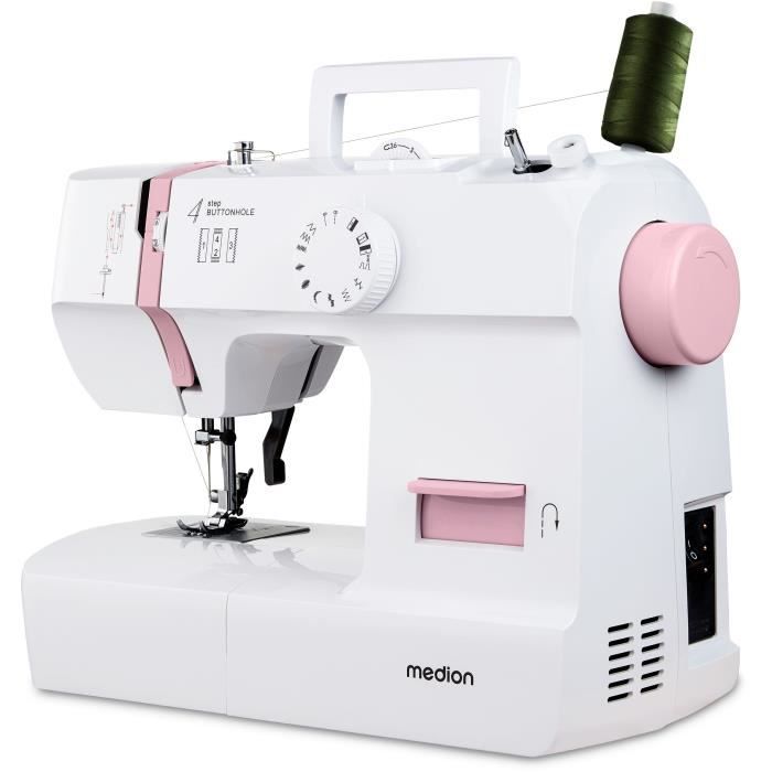 Sewing Machine - MEDION - SM 70 - 71W - 12 Stitches - 700 rpm - LED - Pink