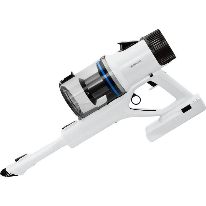 Cordless vacuum cleaner - MEDION MD11860 - 55 min - 400 W - 2,500 mAh - White / Grey