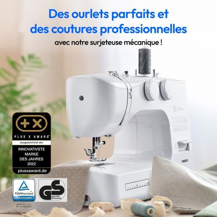 Sewing Machine - MEDION - SM 60 - 62W - 24 Stitches + Double Stitches - 700 rpm - LED - White