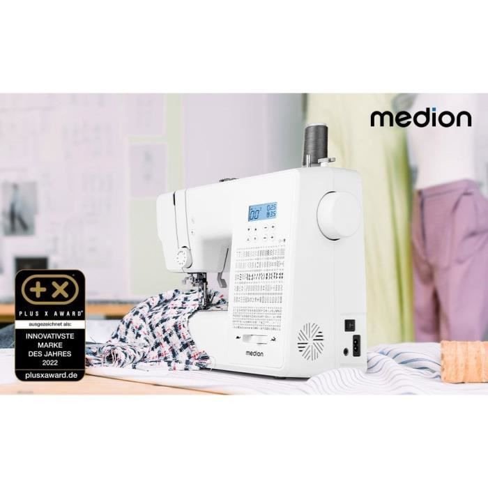 Digital Sewing Machine - MEDION - SD 36 - 38W - 270 Stitches - 700 rpm - LED - White