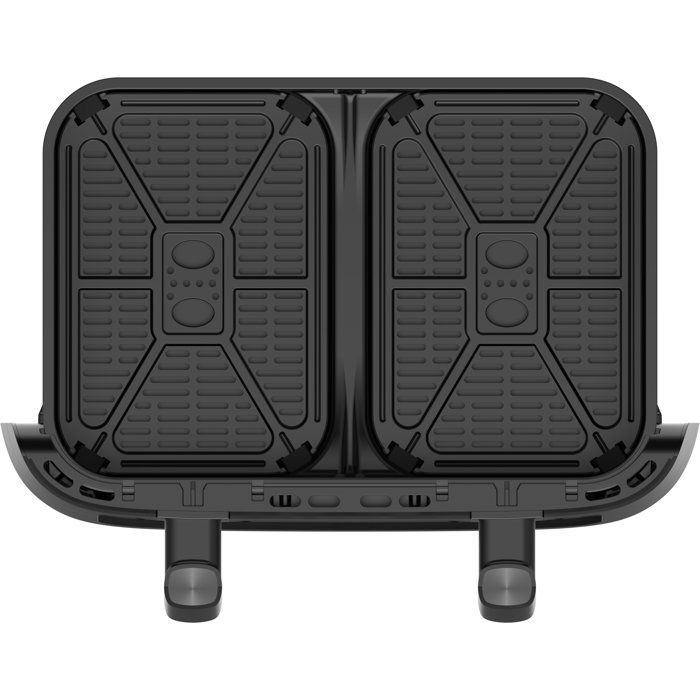 Air Fryer - MEDION - P25 XXL Flex M - Large 10.8 L Capacity - Divider - 3040 W - Matte Black Finish - 43 x 38.8 x 31.5 cm