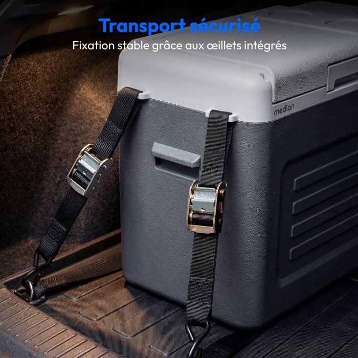 Glaciere électrique - MEDION - MD370027 - Réfrigérante - Congélation a compresseur - Compact - Classe C - 45 dB - 28 L