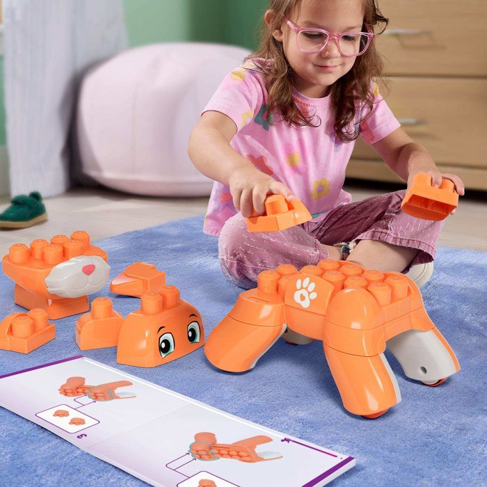 MEGA BLOKS Fisher-Price - My 3-in-1 Buildable Kitten - Plastic - 25 pieces - Ages 3 and up